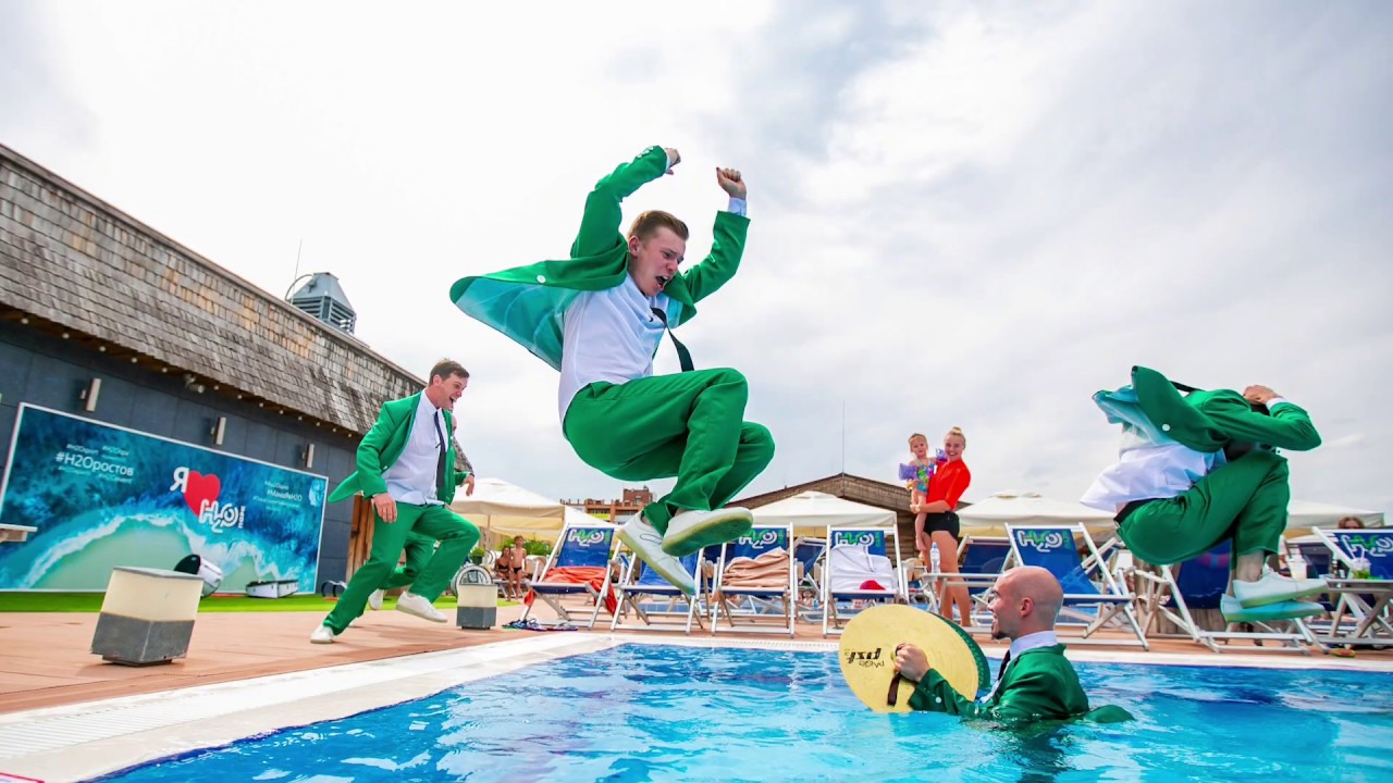 Выступление "TOP BEAT" в аквапарке | Прыжок веры | Шоу барабанщиков