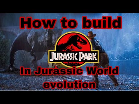 How to build Jurassic park in Jurassic world evolution part 1 - YouTube
