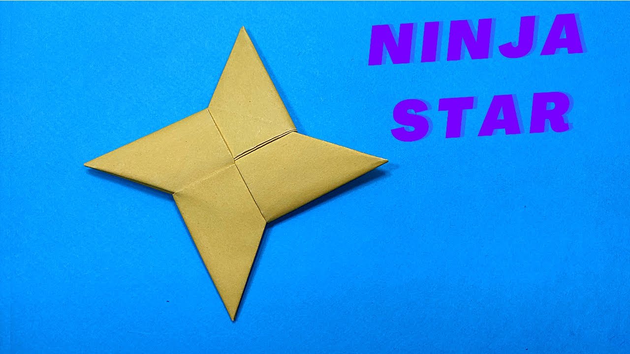 Ninja star How to make a paper ninja star. Ninja star origami YouTube