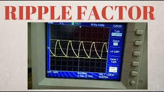 Effect of Resistance on Ripple Factor of Full Wave Bridge Rectifier