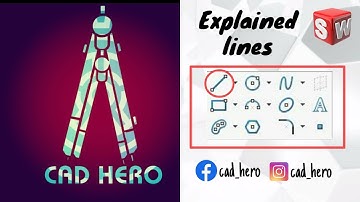 Solidworks Tutorial || Introduction to Lines Tool || For Beginners