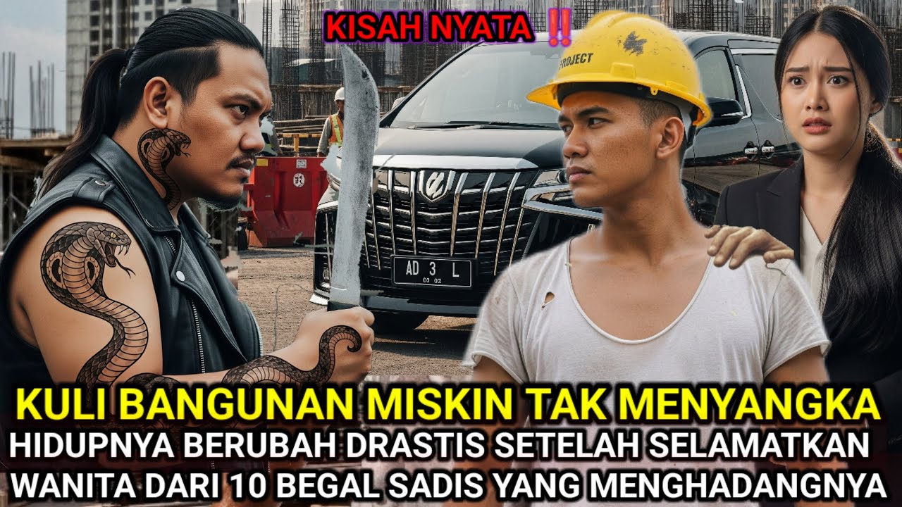 KISAH NYATA ‼️KULI BANGUNAN MISKIN BERKORBAN NYAWA SELAMATKAN CEO CANTIK DARI PEMBUNUH BAYARAN..