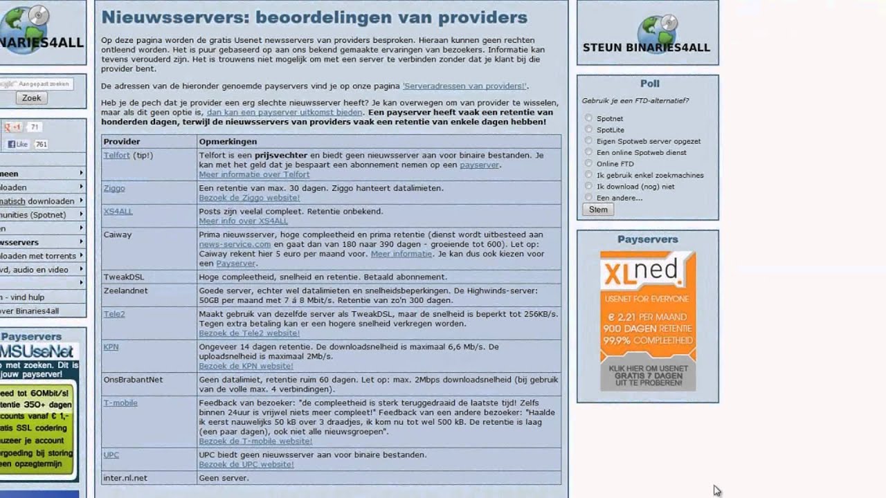 Het gebruik van Nieuwsgroepen met SABnzbd - Deel 2 - Nieuws Servers