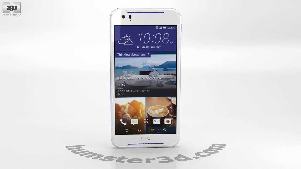HTC Desire 830 White/Blue 3D model by 3DModels.org