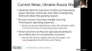 Agricultural Markets and Situation Outlook Webinar Series - March 10,  2022