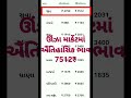 આજન જ ર ન બજ ર ભ વ જ ર ન ભ વ 7512 ગ જર ત મ ર ક ટ ય ર ડ ભ વ જ ર ન ભ વમ દ વસ દ વસ ત જ 