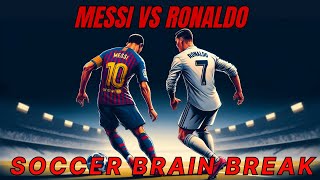 Messi Vs Ronaldo Jump Battle Brain Break | Sports brain break | Go noodle inspired | Just dance | screenshot 4