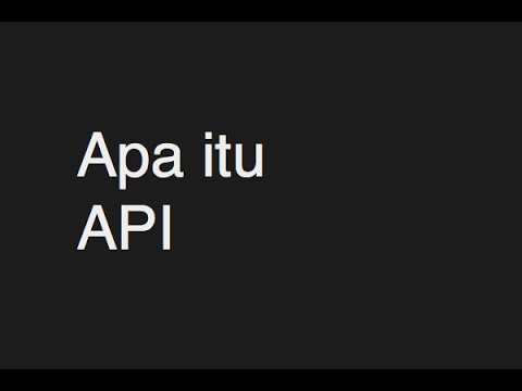 Video: Apa itu kueri API?