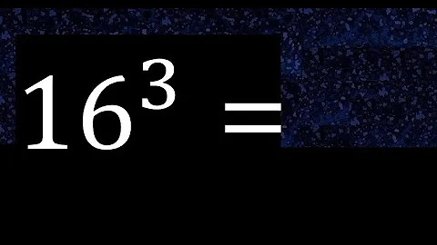 16 exponent 3 , number raised to the power, number above the number