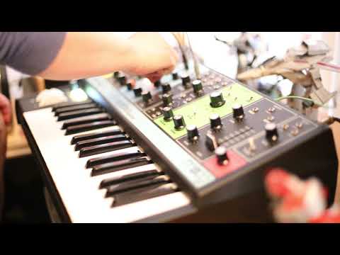 Moog Grandmother Sample and Hold Sync to self + dfam patching demo