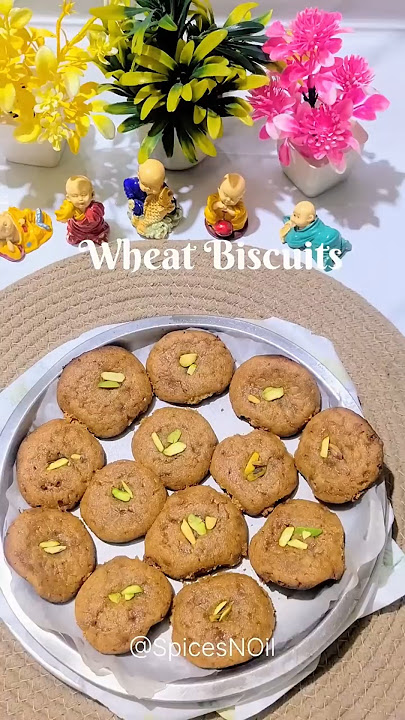 Without Sugar/Butter/Oven/Maida |Aatta Biscuits Recipe| Wheat Cookies|  |आटा बिस्कूट #shorts #recipe