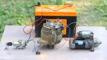 Starter Motor and Alternator Wiring | How to Connect Ignition With Starter Motor And Alternator