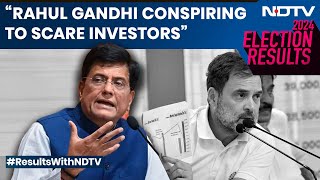 Rahul Gandhi Conspiring To Scare Domestic, Foreign Investors: BJP