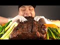 돈스파이크 스테이크와 아스파라거스, 파 먹방~!! 리얼사운드 ASMR social eating Mukbang(Eating Show)