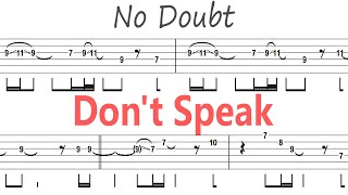 No Doubt - Don't Speak / Guitar Solo Tab+BackingTrack