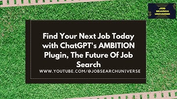 Find Your Next Job Today with ChatGPT