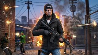 My FIRST DAY as a Cop Turned into a WARZONE in GTA 5 RP!