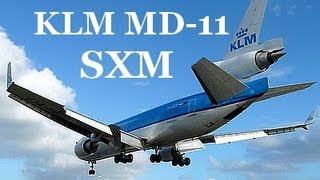 KLM MD-11 at SXM - Sint Maarten Princess Juliana airport