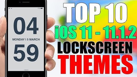 TOP 10 iOS 11 - 11.1.2 Jailbreak LOCKSCREEN Themes