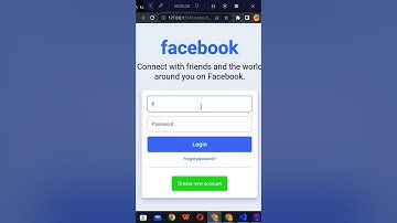 How to Create Facebook Login Page in HTML and CSS