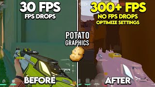 How to get POTATO GRAPHICS in Valorant, Boost FPS, Fix FPS Drops ✅| Valorant Low End Pc Lag Fix 2025