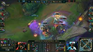 C9 INSANE FIGHT TURNAROUND vs WE (WE vs C9 Worlds 2017 Highlight)
