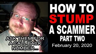 IT'S A SCAM! Car Warranty Scam... How To STUMP A Scammer.. Part Two
