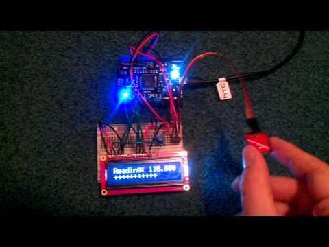 Netduino with  accelerometer and 16x2 LCD