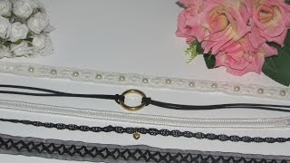 DIY: CHOKERS Super ESTILOSOS E FÁCEIS.