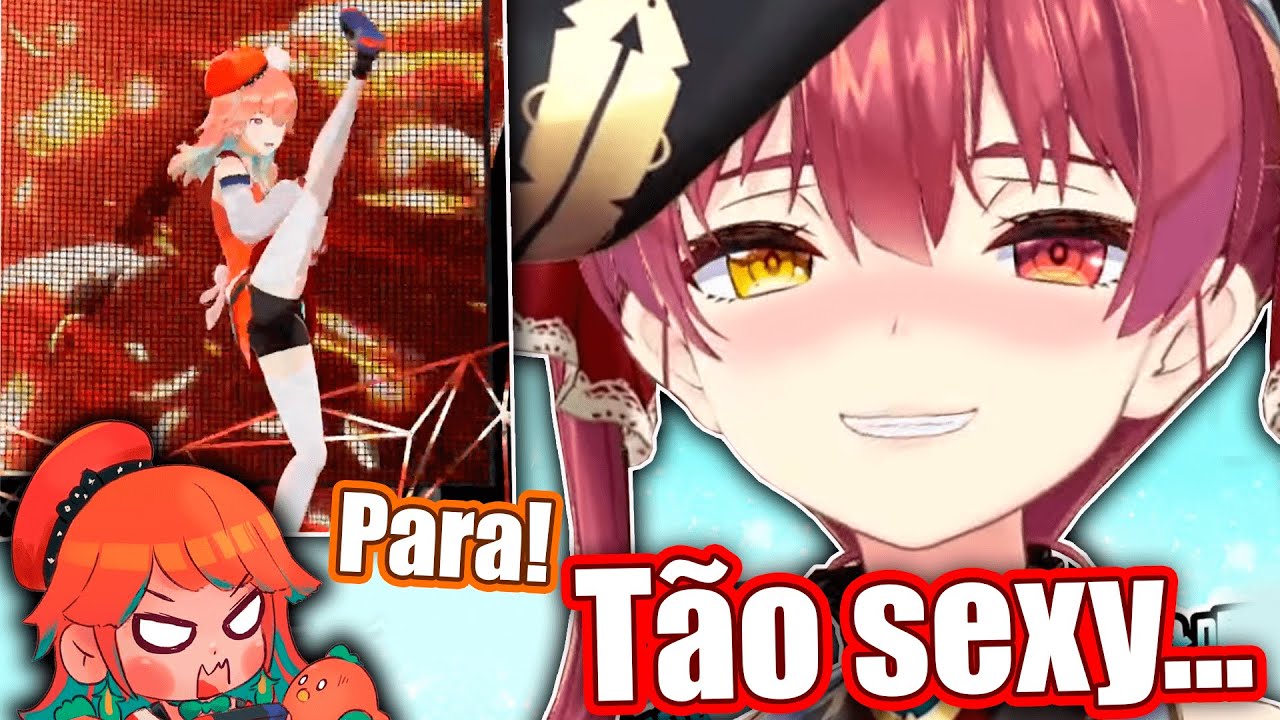 Marine tem pensamentos obscenos da Kiara no momento que ela entre em sua live! KKKKK