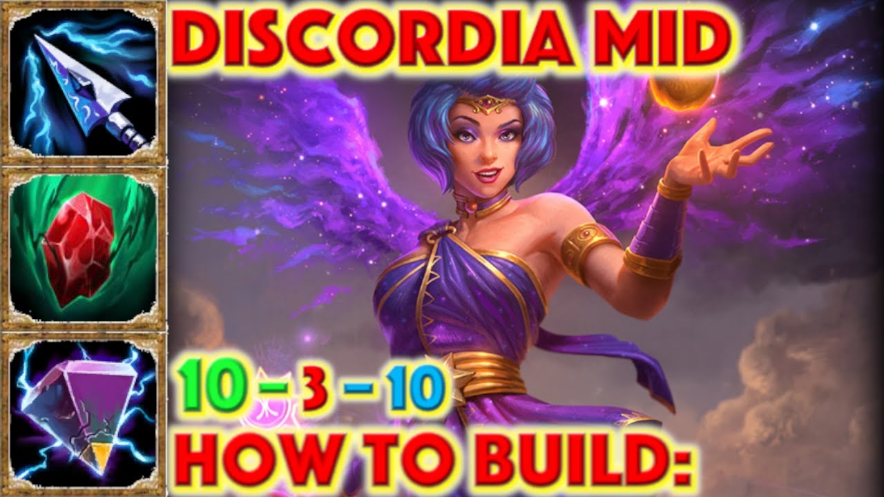 Smite How To Build Discordia Discordia Mid Build How To Guide Mid Season 7 Conquest Middle Youtube