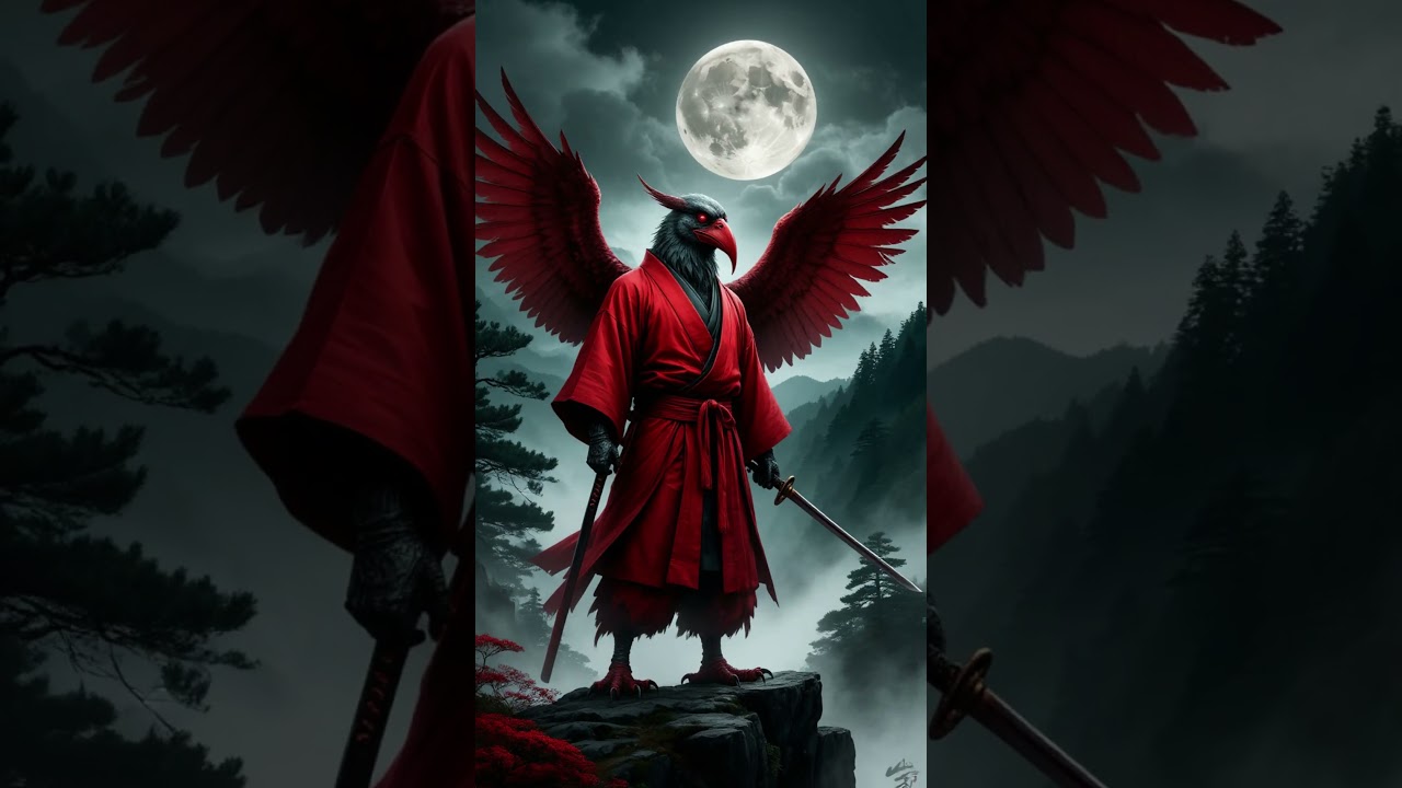 Тэнгу — загадочные духи японских гор 😱🗻 