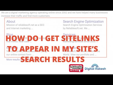 How to Get website Sitelinks to Appear in Google Search Results