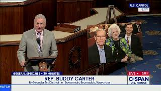 Rep. Carter honors Trish DePriest for her service to Georgia's First District