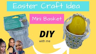 Easter Craft Idea/Mini Easter Basket/Happy Easter Crafts/Easy Spring Craft/Spring Crafts for Kids