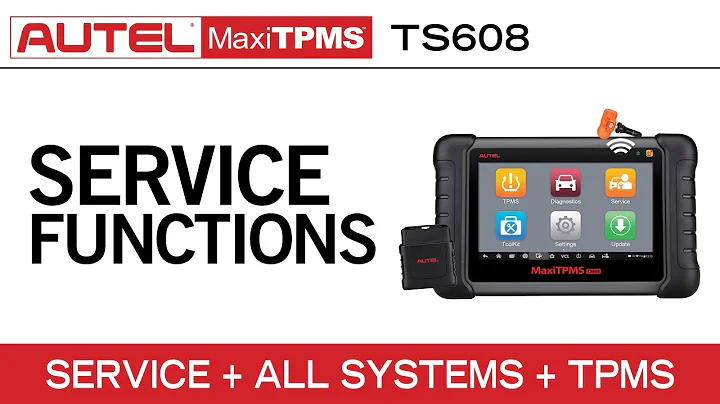 Autel MaxiTPMS TS608 — Advanced Service Functions + All Systems Diagnostics