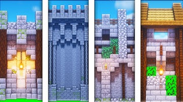 How To Build Castle Walls in Minecraft