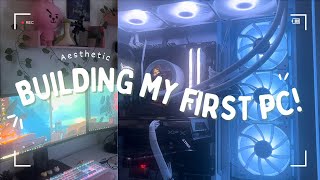 building my first pc ✧.* | white/black aesthetic, mid-range, lian li, kraken elite