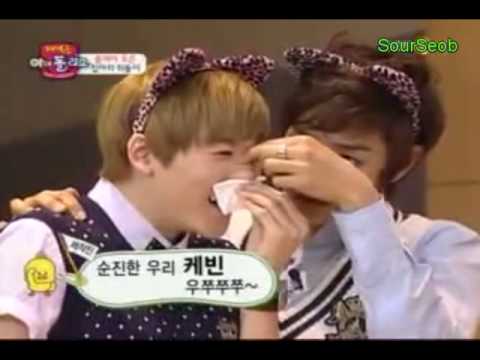 [ZE:A Cut] Kwanghee kissing Jiwon & Kevin gets nosebleed