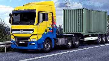 ETS 2 - Volkswagen Meteor Transporting Motor Oil from Aalborg to Esbjerg Part 2
