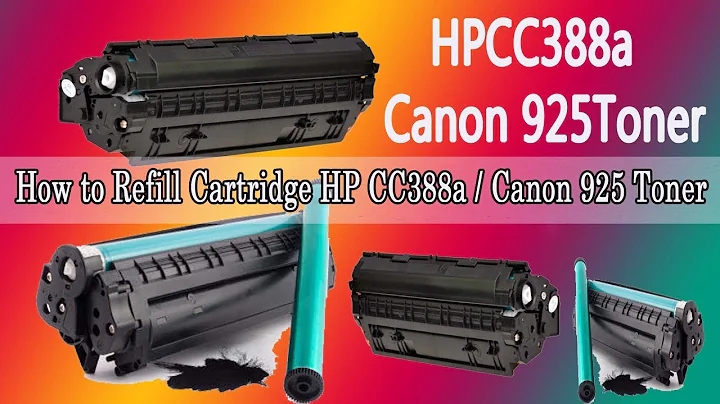 how to refill hp 88a toner cartridge/canon 925 cartridge refill !!by saibaba technical