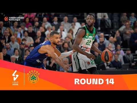 ASVEL-Panathinaikos | Round 14 Highlights | 2023-24 Turkish Airlines EuroLeague