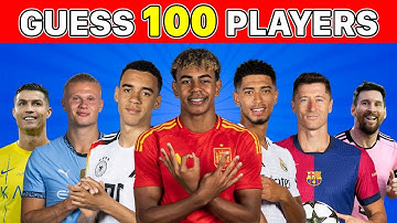 RAAD 100 VOETBALLERS IN 3 SECONDEN ⚽️ VOETBALQUIZ 2025 | VOETBALLER