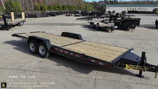 Kaufman 17000 GVWR Deluxe Wood Floor Tilt Equipment Trailer – 22 ft.