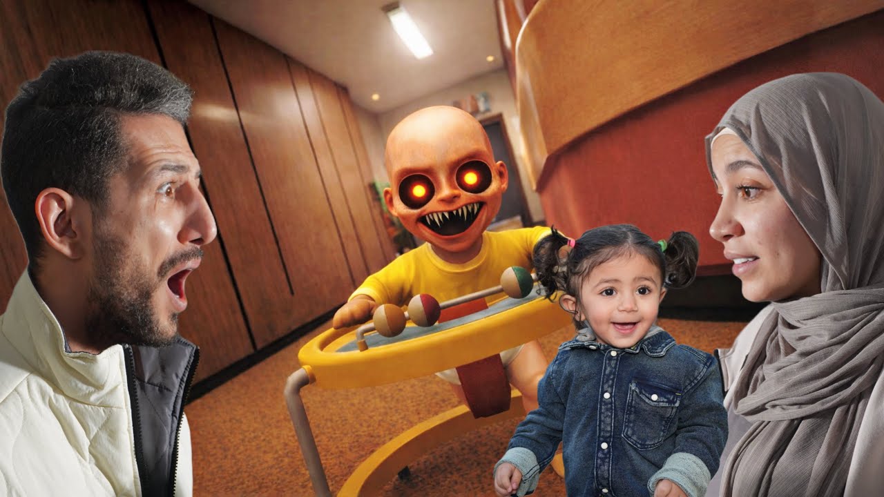 البيبي الامور تحول وحش فرفور وهاجمنا ليش هيك عملت ليش رحمه خافت كثير !! the baby in yellow #2