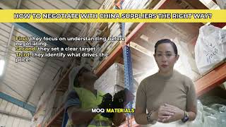 How to Negotiate With China Suppliers the Right Way