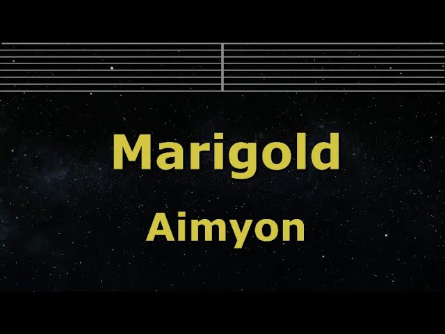Karaoke♬ Marigold - Aimyon 【No Guide Melody】 Instrumental class=
