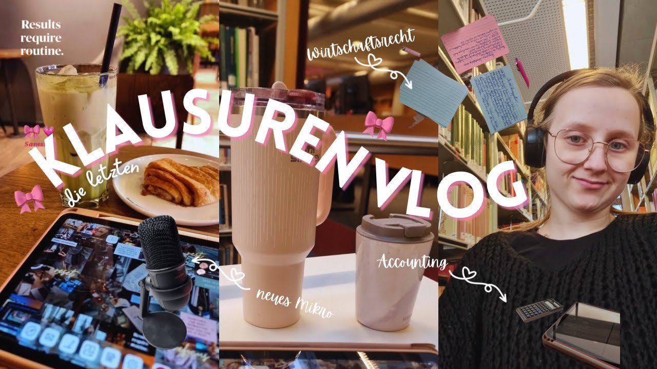 Klausurenphase im BWL-Studium 🎀 // Ep. 1: wie ich für 3 Klausuren gleichzeitig lerne || akacelly