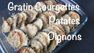 Gratin De Courgettes Pommes De Terre - Recette Économique Et Facile