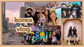 KOREA VLOG 2022 EP.2 | namsan tower, sanrio, stylenanda cafe, hongdae, myeongdong, bts kpop stores